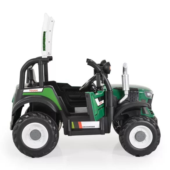 BO HARVEST traktor, elektromos, 2motoros ZÖLD