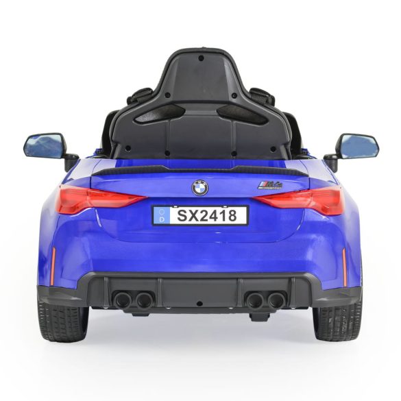 BO BMW M4 elektromos kisautó 2motor, 110cm, 30kg-ig KÉK