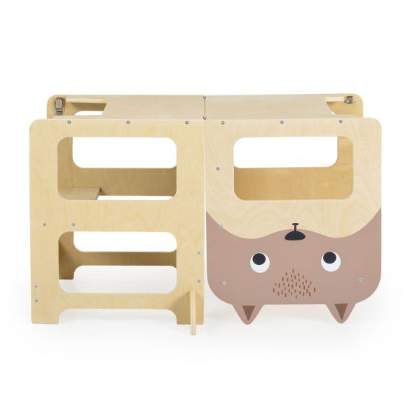 FA MONI Tanuló torony MONTESSORI, fellépő, rajzasztallá alakítható