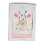 MUM Zsiráfos takaró 90*100cm PINK/rózsa