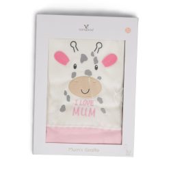 MUM Zsiráfos takaró 90*100cm PINK/rózsa