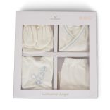 BABARUHA kihozós szett, újszülött ruhacsomag díszdobozban KÉK