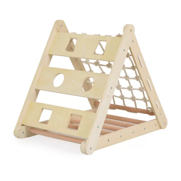 PIKLER 3in1 fa MÁSZÓKA és CSÚSZDA Montessori 155*57cm NATUR