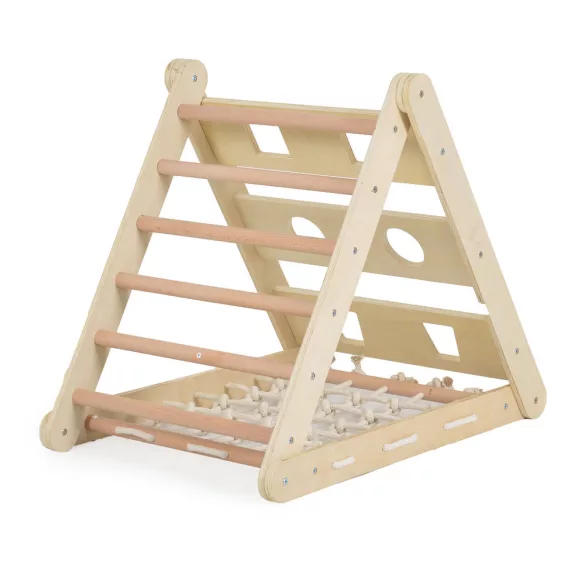 PIKLER 3in1 fa MÁSZÓKA és CSÚSZDA Montessori 155*57cm NATUR