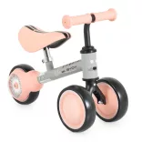 WEE mini futóbicikli 3 kerekű járgány, elöl 2 kerék, világító hátsó kerékkel PINK/rózsa