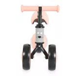 WEE mini futóbicikli 3 kerekű járgány, elöl 2 kerék, világító hátsó kerékkel PINK/rózsa