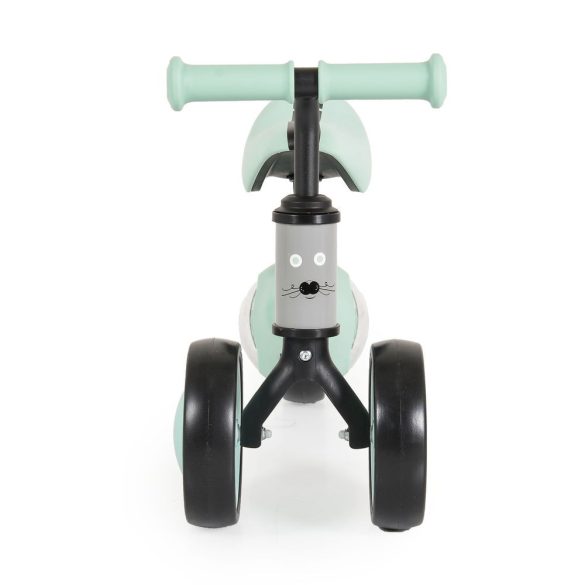 WEE mini futóbicikli 3 kerekű járgány, elöl 2 kerék, világító hátsó kerékkel ZÖLD