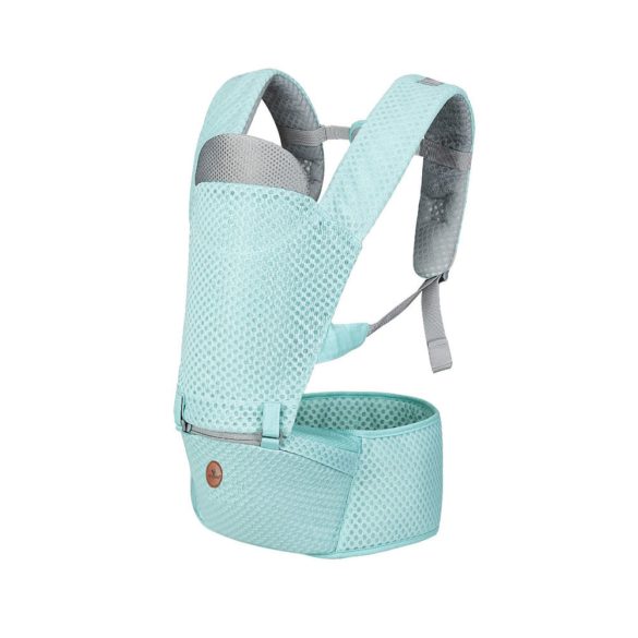 MISTRAL bébi hordozó 3 poziciós, ergonomikus, hálós TÜRKIZ