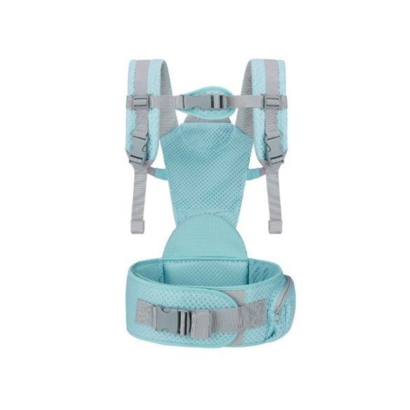 MISTRAL bébi hordozó 3 poziciós, ergonomikus, hálós TÜRKIZ