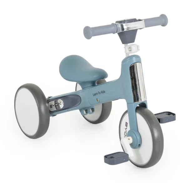 LEARN-to-Ride mini futóbicikli 3 kerekű tricikli, összecsukható KÉK