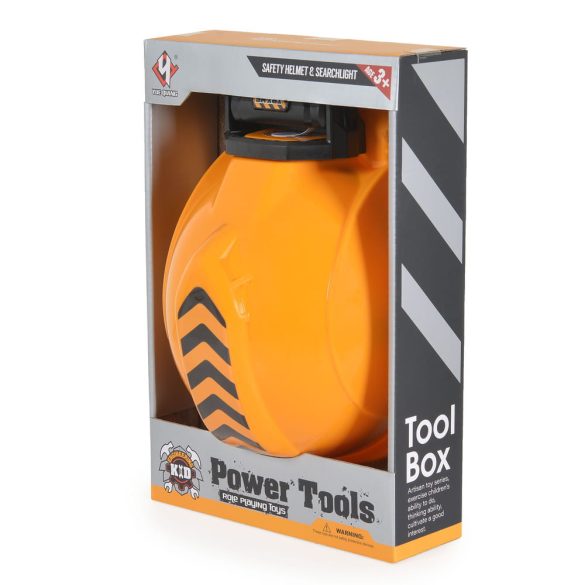 FIÚ játék sisak fejlámpával SÁRGA