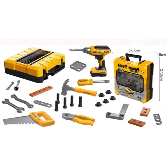 Szerszámkészlet aktatáskában SÁRGA