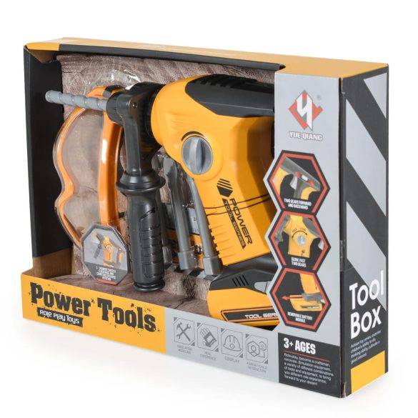 FIÚ játék fúró elektromos SÁRGA