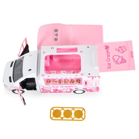 MONI Fagyiárus autó hangokkal és fényekkel RÓZSASZÍN