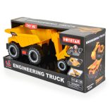 FIÚ játék AUTÓ 2 db teherautó homlokrakodóval és dömperrel