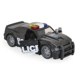 FIÚ játék AUTÓ Rendőrautó hangokkal, fényekkel FEKETE