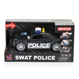 FIÚ játék AUTÓ Rendőrautó hangokkal, fényekkel FEKETE