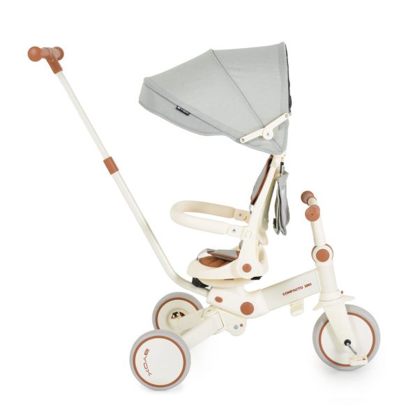 COMPACTO tricikli multifunkciós, 3in1 futóbiciklivé alakítható BÉZS