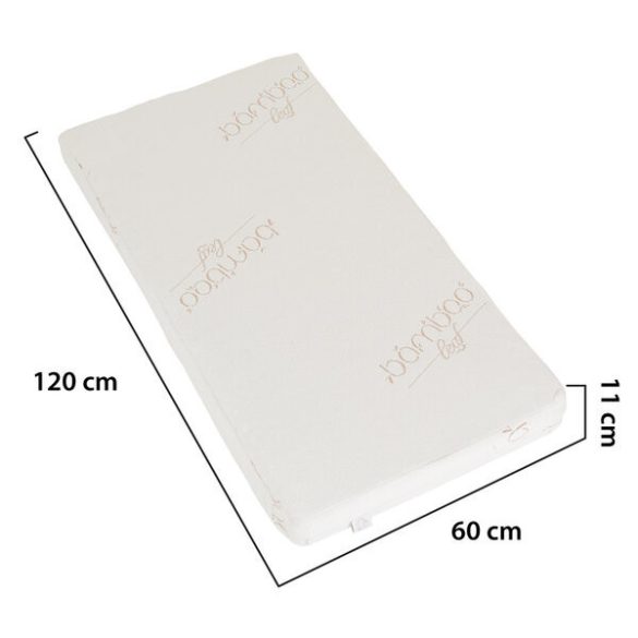 AIR MEMORY matrac 120x60cm 3 réteg, kókusz+szivacs+memóriahab FEHÉR