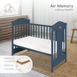 AIR MEMORY matrac 120x60cm 3 réteg, kókusz+szivacs+memóriahab FEHÉR