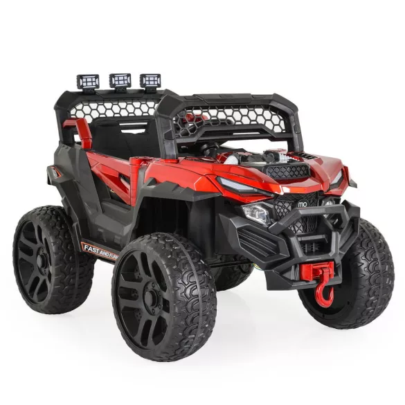 BO DUST DY-8888 elektromos autó, 4motoros, 12V/7A, 115cm BUGGY PIROS