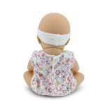 BABA 30cm  újszülött maciruhában kisnyuszival PINK