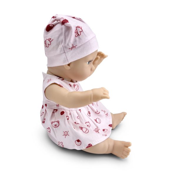 BABA 30cm újszülött macival PINK
