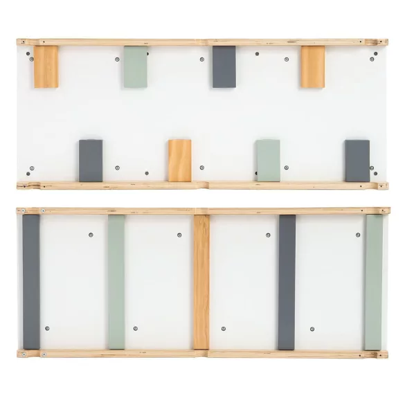 PIKLER 2in1 fa MÁSZÓKA 3szög és mászórámpa Montessori 132*60cm NATUR