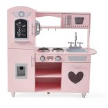 Fa kiskonyha berendezésekkel szivecskés PINK