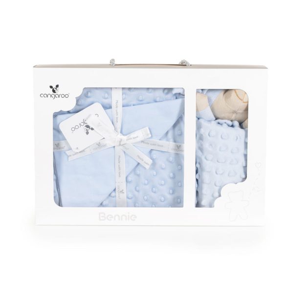 BENNIE takaró szundikendővel 75x100cm KÉK