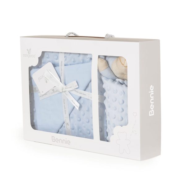 BENNIE takaró szundikendővel 75x100cm KÉK