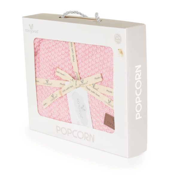 POPCORN Kötött takaró 80x100cm RÓZSA