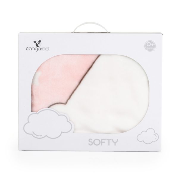 TAKARÓ SOFTY pihe puha kicsi 80*110cm  jegesmedvés PINK