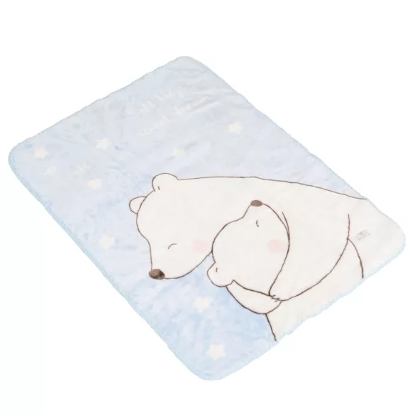 TAKARÓ SOFTY pihe puha kicsi 80*110cm  jegesmedvés VKÉK