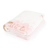 Baba takaró LITTLE FRIENDS 80x110 cm erdei állatos PINK