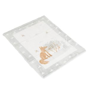 Baba takaró LITTLE FRIENDS 80x110 cm erdei állatos SZÜRKE