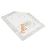 Baba takaró LITTLE FRIENDS 80x110 cm erdei állatos SZÜRKE