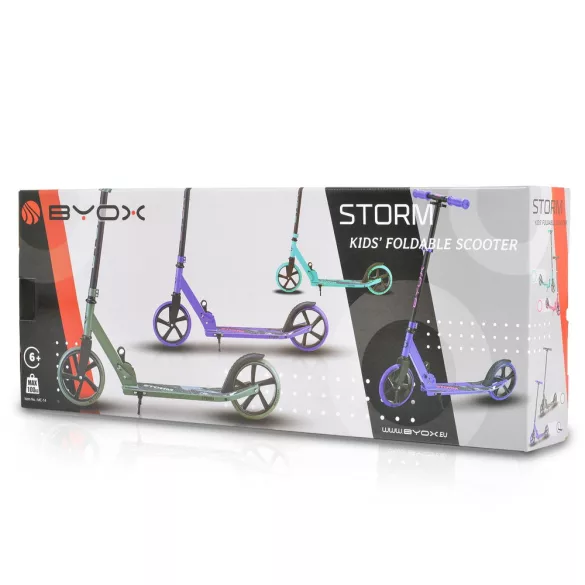 Roller BYOX STORM 6 éves kortól, max 100kg-ig ZÖLD
