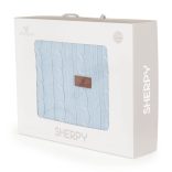 Sherpa takaró 75x100cm KÉK