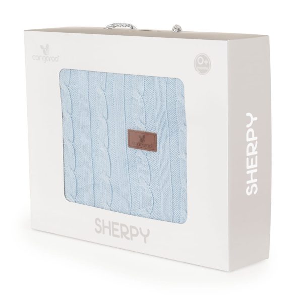 Sherpa takaró 75x100cm KÉK