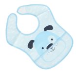 MOODY előke, zsebes, tépőzáras, kutyusos KÉK