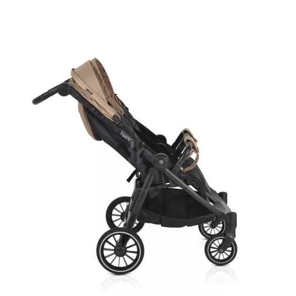 MONI TWINGO Iker babakocsi lábzsákkal CAMEL/BÉZS