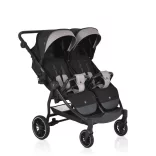 MONI TWINGO Iker babakocsi lábzsákkal ONYX/FEKETE