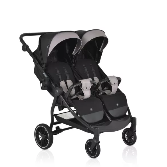 MONI TWINGO Iker babakocsi lábzsákkal ONYX/FEKETE