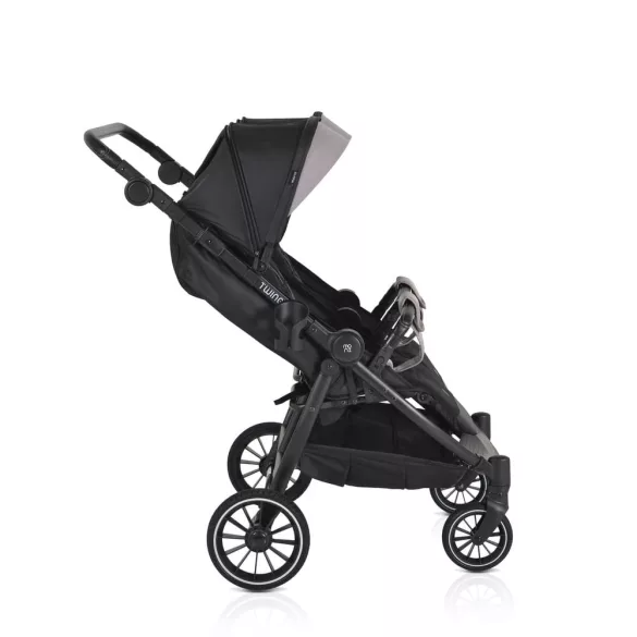 MONI TWINGO Iker babakocsi lábzsákkal ONYX/FEKETE
