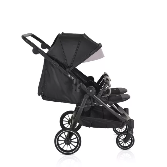 MONI TWINGO Iker babakocsi lábzsákkal ONYX/FEKETE