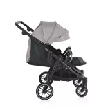 MONI TWINGO Iker babakocsi lábzsákkal VSZÜRKE/SILVER