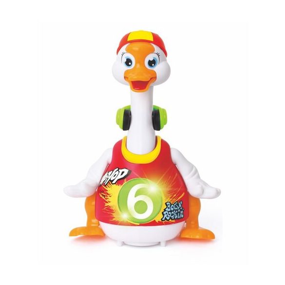 HOLA táncoló liba piros pólós 828