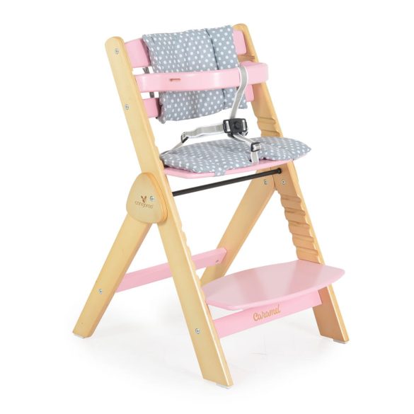 CARAMEL fa etetőszék 15kg-ig terhelhető PINK