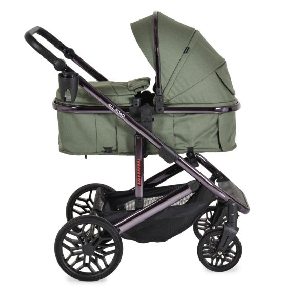 ALL ROAD babakocsi szett 2in1, átalakítható, autós hordozóval S.ZÖLD